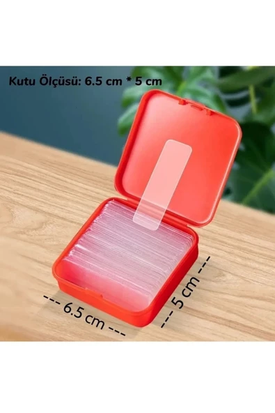 Kutulu Mini Çift Taraflı Bant Seti 60 Parça İz Bırakmaz Güçlü Şeffaf Yapıştırıcı Montaj Bandı - 5