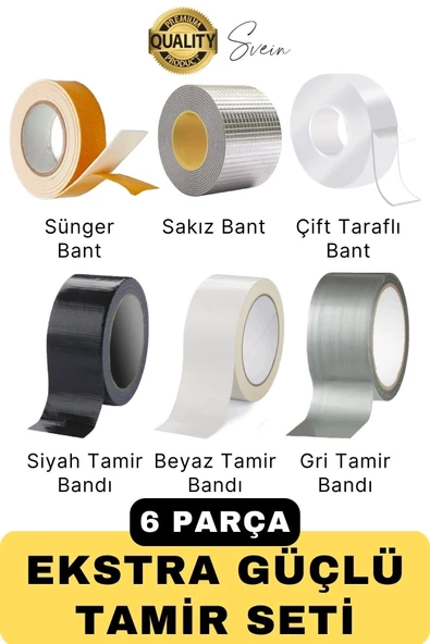 Premium Ekstra Güçlü Sızdırmaz Su Geçirmez Mutfak Lavabo Kenar Tamir Bandı Sakız Bant Çift Taraflı