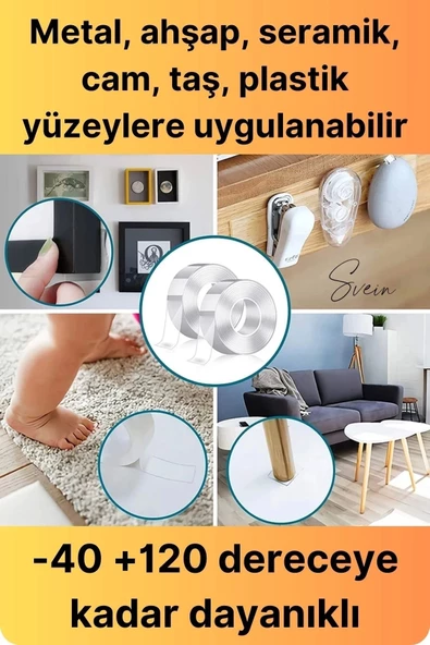 Premium Ekstra Güçlü Sızdırmaz Su Geçirmez Mutfak Lavabo Kenar Tamir Bandı Sakız Bant Çift Taraflı - Resim 5