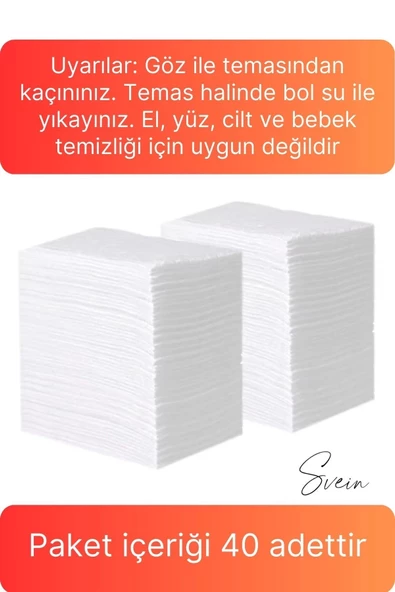 40 Adet Tak Kullan At Islak Mop Yüzey Temizlik Bezi Havlusu İz Bırakmaz Fayans Ahşap Duvar Büyük Boy - 4