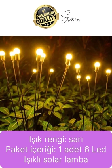 Premium Güneş Enerjili Solar Dış Mekan Su Geçirmez Bahçe Peyzaj Aydınlatma Süs Led Işık Saçaklı - Resim 5