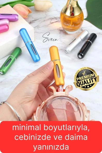 3 Adet Doldurulabilir Mini Cep Parfüm Şişesi Seyahat Yolculuk Sprey Kolonya Koku İçin Taşınabilir - 4