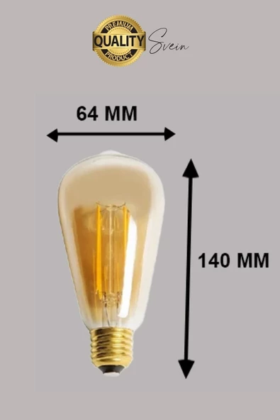5 Adet Vintage Spiral Filament Rustik Retro Akkor LED Ampul Yüksek Işıklandırma Lamba Gün Işığı E27 - 2