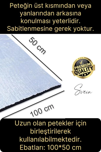 2 Adet Petek Arkası 1 Cm Isı Yalıtım Levhası Radyatör Izolasyon Kalorifer Ev Ofis Tasarruf Arkalığı - 6