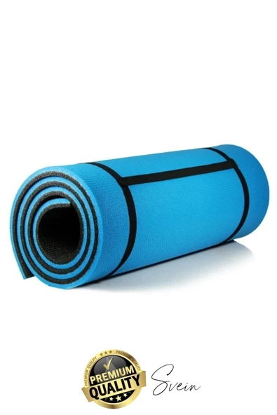 Premium Yoga Pilates Spor Konforlu Taşıma Askılı Çift Taraflı Çadır Uyku Kamp Matı Yer Minderi - 5
