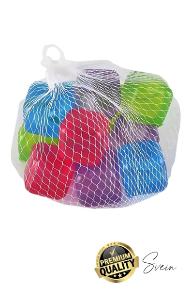 12'li Renkli Buz Küpü Kalıbı Aşınmaya Dayanıklı Tükenmez Viski Küpleri Plastik Yıkanabilir Silikon - 6