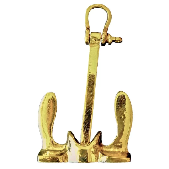 Anahtarlık Drenot Çıpa 80Mm Pirinç Döküm - 5