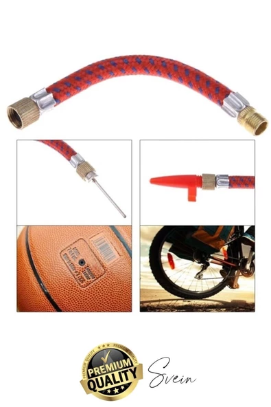 5 Parça Hava Şişirme Ucu İğnesi Aparatı Sibop Seti Spor Topu Basketbol Futbol Bisiklet Lastik Amaçlı - 2