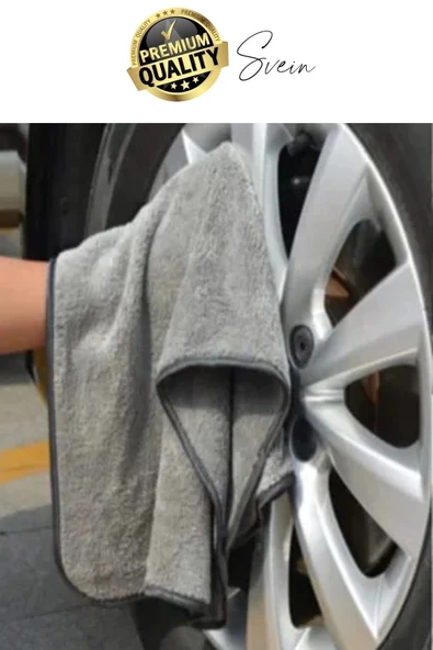 2 Adet Süper Emici Tüm Cam Yüzeylere Uygun Oto Yıkama Mikrofiber Havlu Temizleme Kurutma Bezi - 4