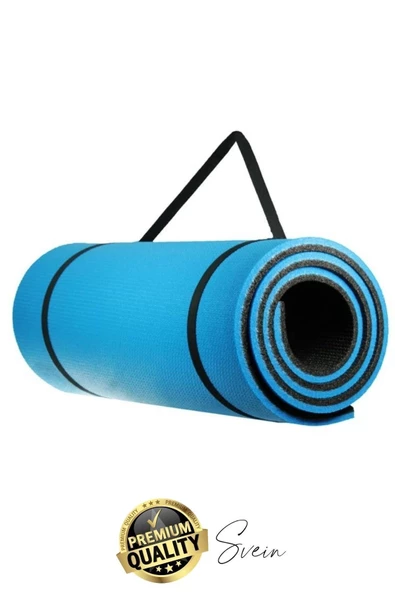 Premium Yoga Pilates Spor Konforlu Taşıma Askılı Çift Taraflı Çadır Uyku Kamp Matı Yer Minderi - 4