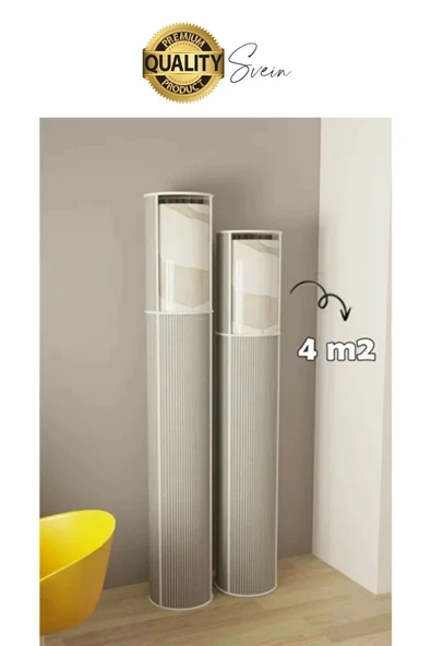 Halı Kılıfı Poşeti Çuvalı Kabı PVC Pencereli Hurcu Hunç Çizgili Model Saklama Organizeri 4 M2 - 2