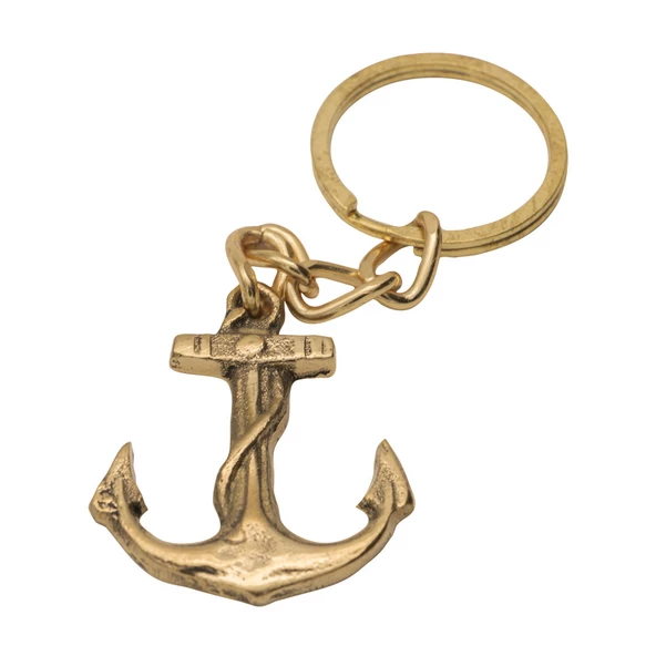 Anahtarlık Çıpa Halatlı Pirinç Döküm - 5