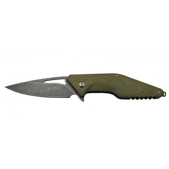 Crkt Dıvısıon 4415 GRN Kamp / Outdoor Çakı 21 cm - Yarı Otomatik, Kemerlikli, Kutulu