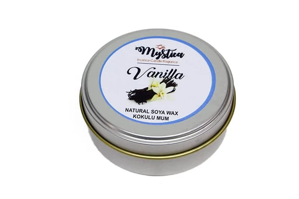 Soya Wax Mum Kokulu Tenekede Vanilla