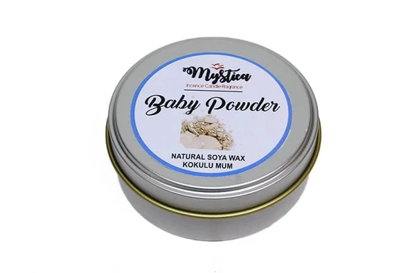 Soya Wax Mum Kokulu Tenekede Baby Powder