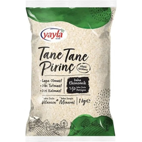 YAYLA TANE TANE PİRİNÇ 1 KG