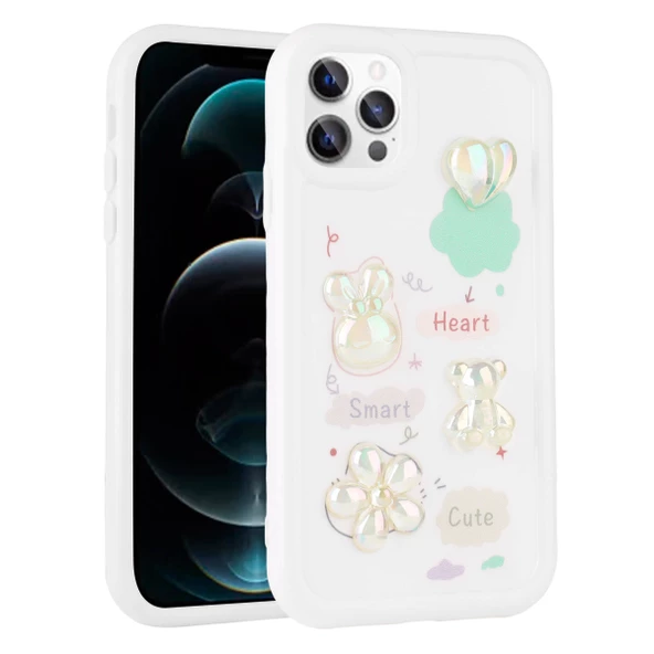 Apple iPhone 13 Pro Kılıf Kabartma Figürlü Parlak  Toys Silikon Kapak - 4