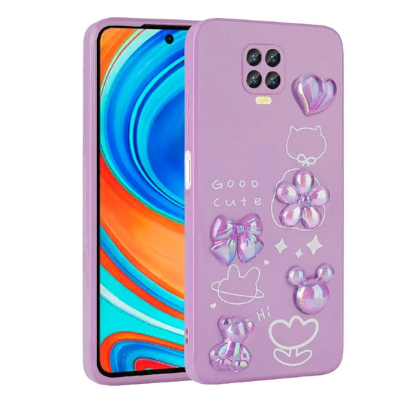 Xiaomi Redmi Note 9 Pro Kılıf Kabartma Figürlü Parlak  Toys Silikon Kapak