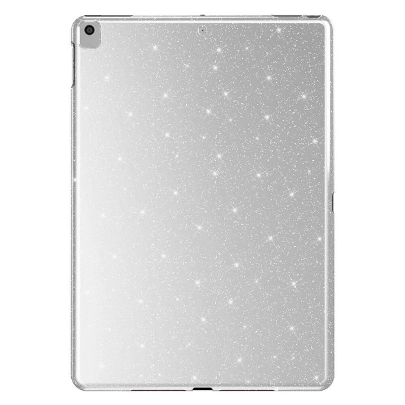 Apple iPad 10.2 2021 (9.Nesil) Simli Parlak Görünümlü  Tablet Koton Kılıf - 4