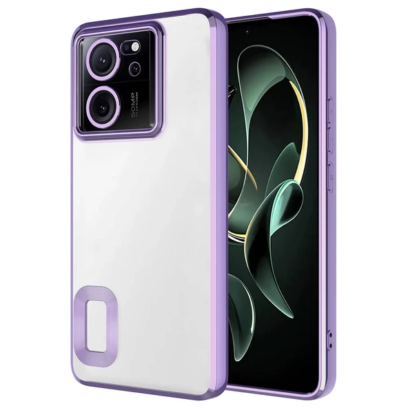 Xiaomi Mi 13T Pro Kılıf Kamera Korumalı Logo Gösteren  Omega Kapak