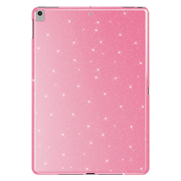 Apple iPad 10.2 2021 (9.Nesil) Simli Parlak Görünümlü  Tablet Koton Kılıf - 3