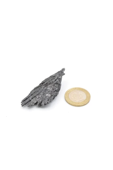Hakiki Doğal Siyah Kyanit Taşı Kaya Parçası 18 Gram - 4