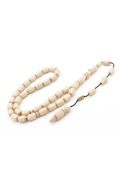 İsmail Erol İmzalı Kapsül Kesim İmamesi Halkalı Fil Dişi Ağacı Tesbih - Resim 2