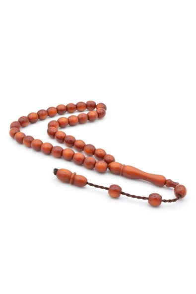 Sistemli Beyzi Kesim Bilek Boy Turuncu Fiber Tesbih ürün görseli 1