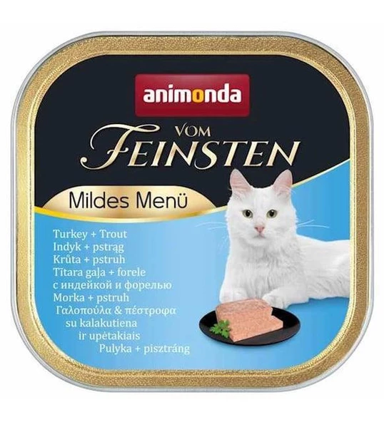 Animonda Vom Feinsten Hindi Etli ve Alabalıklı Yetişkin Konserve Kedi Maması