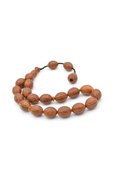 Sistemli İri Boy Beyzi Kesim Andız Ağacı Efe Maskot Tesbih - Resim 3