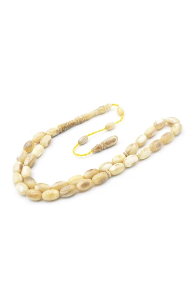 Usta İşi Sistemli Arpa Kesim Geyik Boynuzu Tesbih 004 - Resim 3