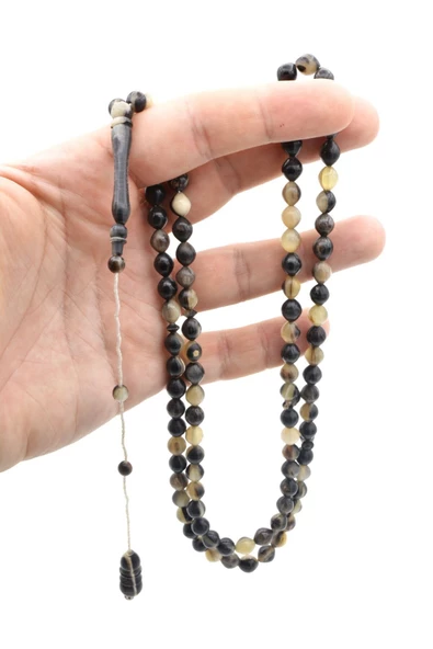 Sistemli Beyzi Kesim 99 luk Koç Boynuzu Tesbih - Resim 5