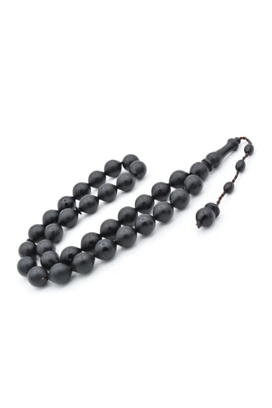 Sistemli Sığırcık Kesim İri Boy Siyah Fiber Tesbih - 2