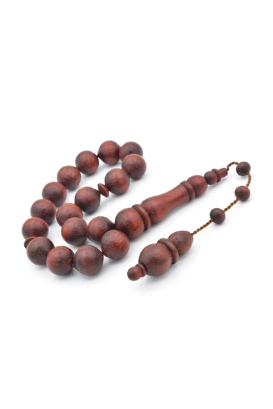 Usta İşi Sistemli Sığırcık Kesim Kan Ağacı Efe Maskot Tesbih - Resim 2