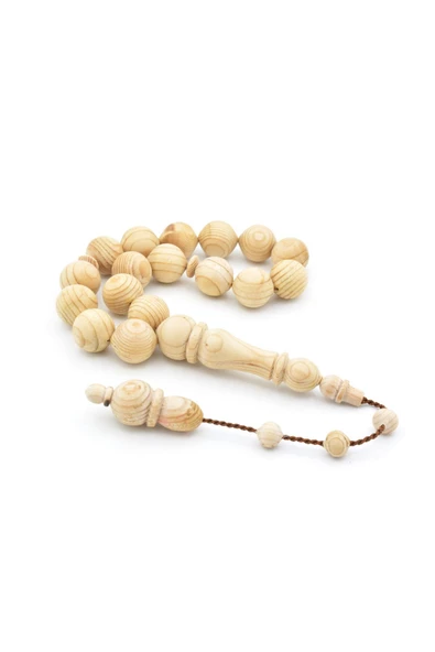 Usta İşi Sistemli Sığırcık Kesim Sedir Ağacı Efe Maskot Tesbih ürün görseli 1