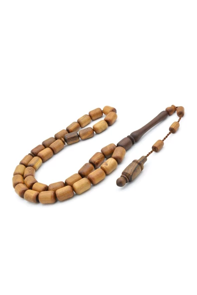 Usta İşi Sistemli İri Boy Kapsül Kesim Sakız Ağacı Tesbih - Resim 2