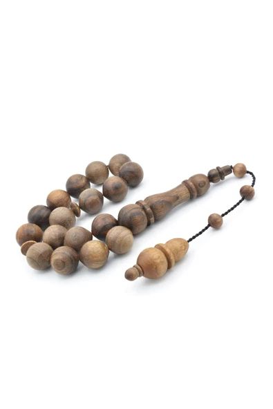 Usta İşi Sistemli Sığırcık Kesim Ceviz Ağacı Efe Maskot Tesbih - Resim 2