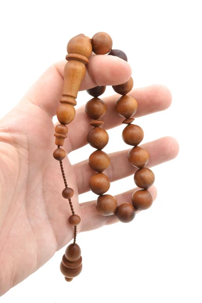 Usta İşi Sistemli Sığırcık Kesim Erik Ağacı Efe Maskot Tesbih - Resim 4