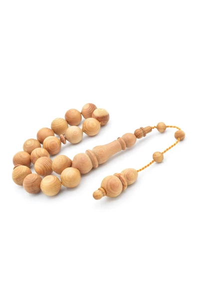 Usta İşi Sistemli Sığırcık Kesim Ardıç Ağacı Efe Maskot Tesbih - Resim 2