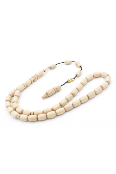 İsmail Erol İmzalı Kapsül Kesim İmamesi Halkalı Fil Dişi Ağacı Tesbih - Resim 3