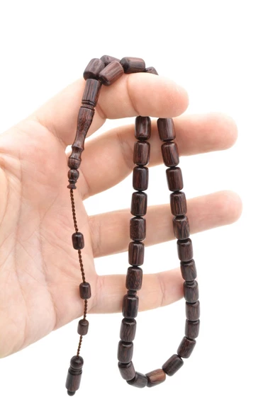 Usta İşi Sistemli Kapsül Kesim Demirhindi Ağacı Tesbih - Resim 4