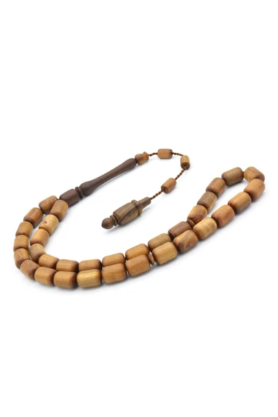 Usta İşi Sistemli İri Boy Kapsül Kesim Sakız Ağacı Tesbih - Resim 3