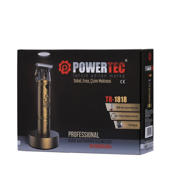 Powertec Tr-1818 Ense Sakal Tıraş Çizim Kesme Makinesi - 6