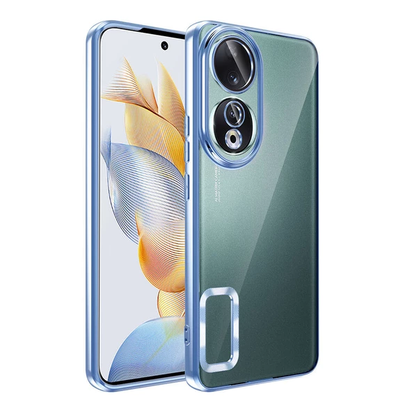 Huawei Honor 90 Kılıf Kamera Korumalı Logo Gösteren  Omega Kapak