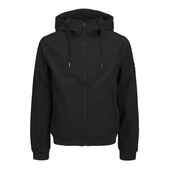 Jack & Jones 12236300 Jjebasic Softshell Hood Noos Siyah