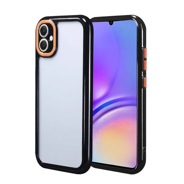 Galaxy A05 Kılıf Kamera Korumalı Renkli Kenar ve Çerçeve Tasarımlı  Vitamin Kapak