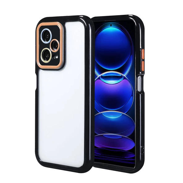 Xiaomi Redmi Note 12 Pro 5G Kılıf Kamera Korumalı Renkli Kenar ve Çerçeve Tasarımlı  Vitamin Kapak - 4