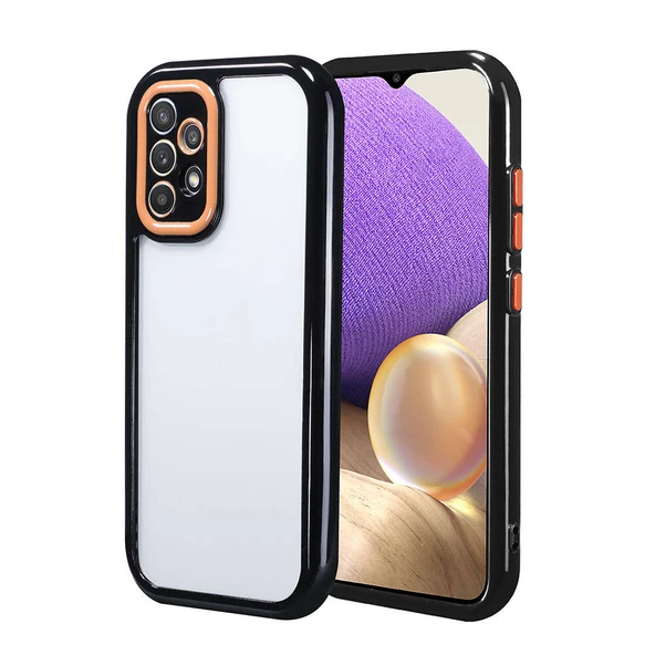 Galaxy A32 4G Kılıf Kamera Korumalı Renkli Kenar ve Çerçeve Tasarımlı  Vitamin Kapak - 4