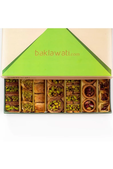 Antep Fıstıklı Kadayıflı Karışık Tatlı Kutusu (400G) - 4