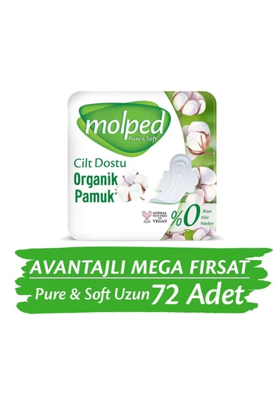 Molped Pure & Soft Uzun 36'lı 2 Adet Hijyenik Ped